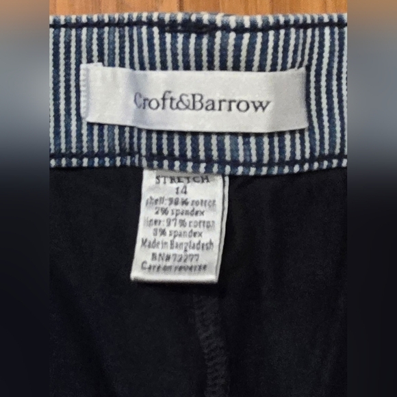 Croft & Barrow Classic Blue Striped Jean Skirt - Picture 5 of 8